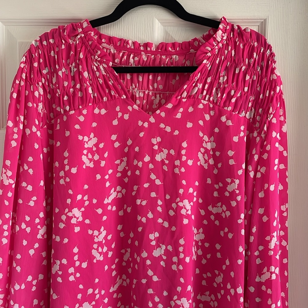 Pink Floral Women's Top